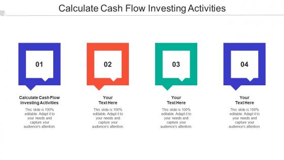 Calculate Cash Flow Investing Activities Ppt Powerpoint Presentation Charts Cpb