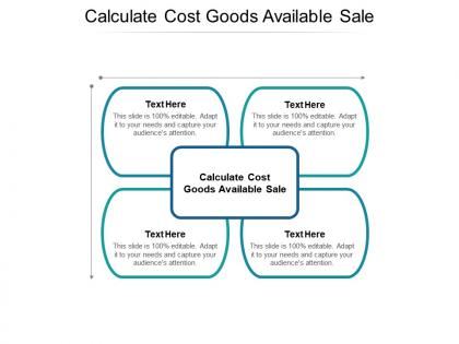 Calculate cost goods available sale ppt powerpoint presentation styles graphic tips cpb