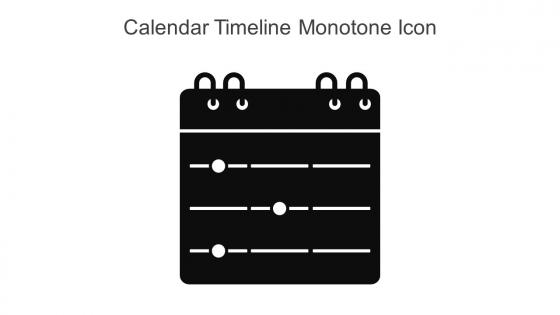 Calendar Timeline Monotone Icon In Powerpoint Pptx Png And Editable Eps Format