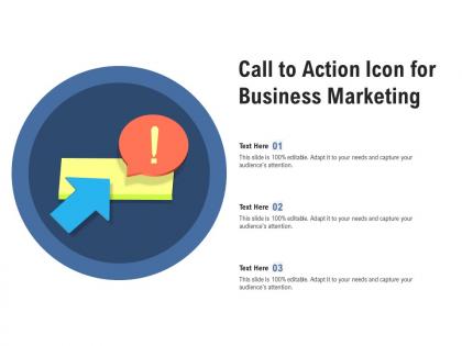 Call to action icon for business marketing