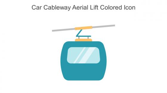 Car Cableway Aerial Lift Colored Icon In Powerpoint Pptx Png And Editable Eps Format