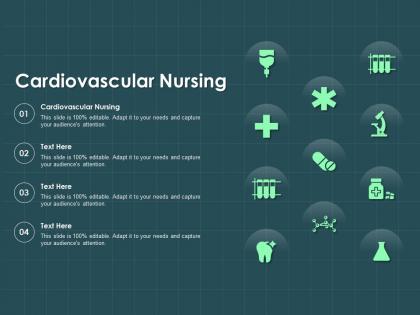 Cardiovascular nursing ppt powerpoint presentation outline information