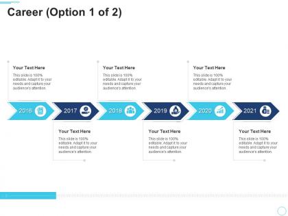 Career option 1 of 2 10 minutes self introduction ppt powerpoint presentation outline designs download