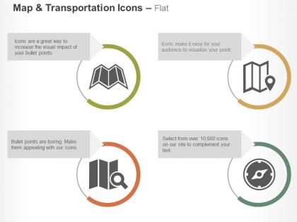 Cartography location navigation search compass ppt icons graphics