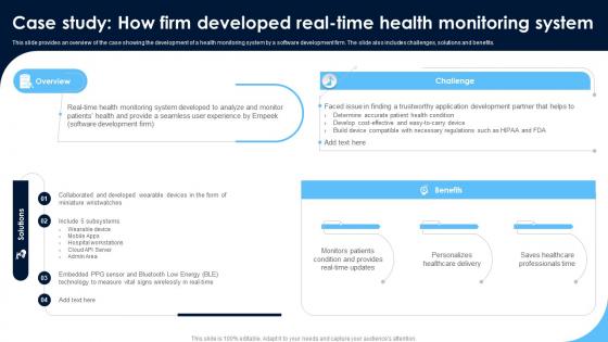 Case Study How Firm Developed Real Monitoring Patients Health Through IoT Technology IoT SS V