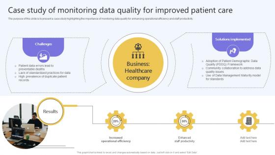 Case Study Of Monitoring Data Quality For Improved Patient Care