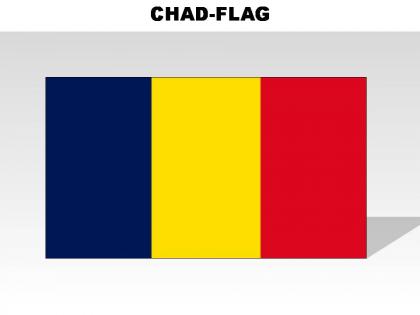 Chad country powerpoint flags