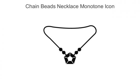 Chain Beads Necklace Monotone Icon In Powerpoint Pptx Png And Editable Eps Format