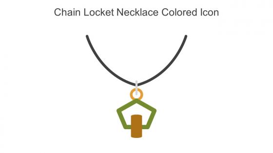 Chain Locket Necklace Colored Icon In Powerpoint Pptx Png And Editable Eps Format