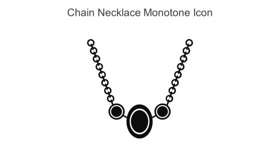 Chain Necklace Monotone Icon In Powerpoint Pptx Png And Editable Eps Format