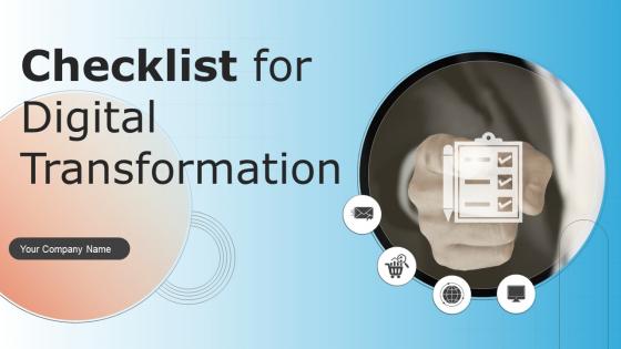 Checklist For Digital Transformation Powerpoint Presentation Slides