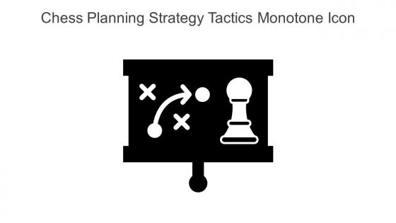 Chess Planning Strategy Tactics Monotone Icon In Powerpoint Pptx Png And Editable Eps Format