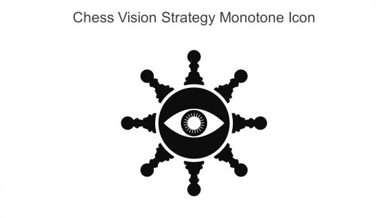 Chess Vision Strategy Monotone Icon In Powerpoint Pptx Png And Editable Eps Format