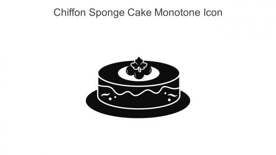 Chiffon Sponge Cake Monotone Icon In Powerpoint Pptx Png And Editable Eps Format