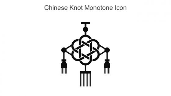 Chinese Knot Monotone Icon In Powerpoint Pptx Png And Editable Eps Format