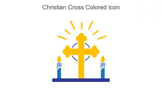 Christian Cross Colored Icon In Powerpoint Pptx Png And Editable Eps Format