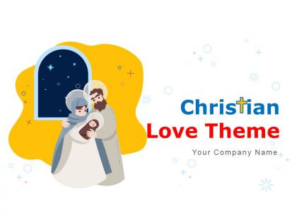 Christian Love Theme Think Bubble Cross Sign Icon With Jesus