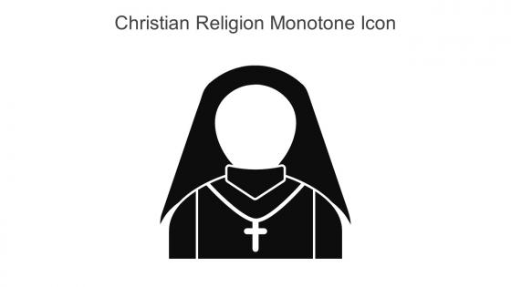 Christian Religion Monotone Icon In Powerpoint Pptx Png And Editable Eps Format