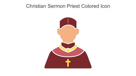 Christian Sermon Priest Colored Icon In Powerpoint Pptx Png And Editable Eps Format