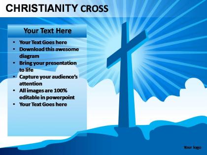 Christianity cross powerpoint presentation slides