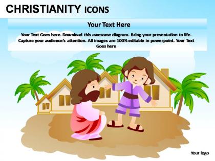 Christianity icons powerpoint presentation slides