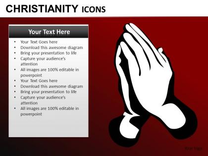 Christianity icons powerpoint presentation slides db