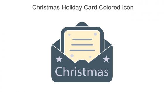 Christmas Holiday Card Colored Icon In Powerpoint Pptx Png And Editable Eps Format