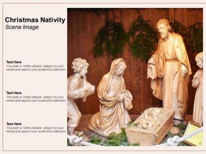 Christmas nativity scene image