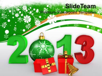 Christmas present carol and new year elements events templates ppt for slides powerpoint