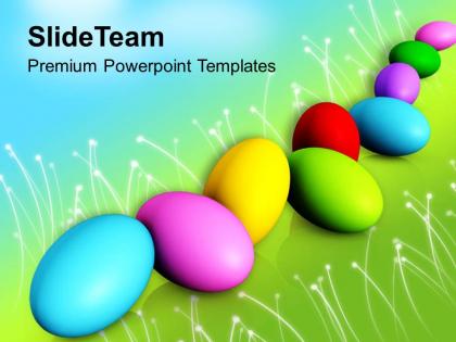 Church easter colorful eggs spring festival powerpoint templates ppt backgrounds for slides