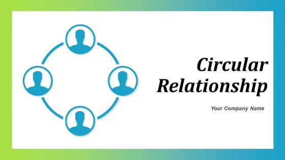 Circular Relationship Multiple Circles Process Connected In Mesh Business Marketing