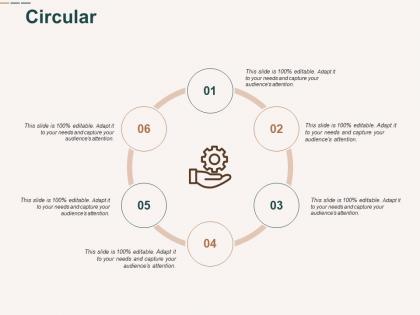 Circular six process c480 ppt powerpoint presentation professional deck