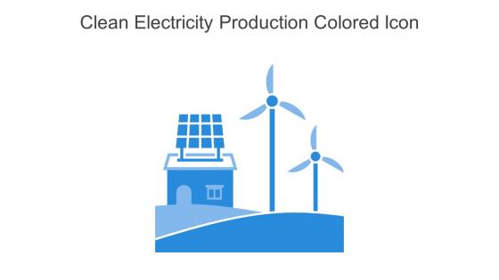 Clean Electricity Production Colored Icon In Powerpoint Pptx Png And Editable Eps Format