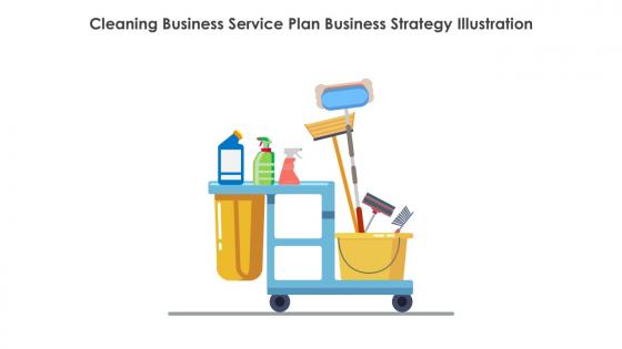 Cleaning Business Service Plan Business Strategy Illustration