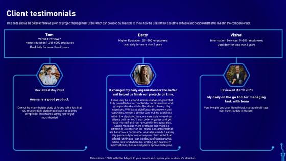Client Testimonials Workflow Automation Platform Development Company Investor Funding Elevator