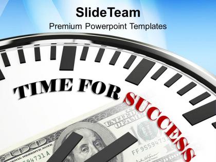 Clock time for success future goal powerpoint templates ppt themes and graphics