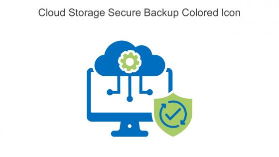 Cloud Storage Secure Backup Colored Icon In Powerpoint Pptx Png And Editable Eps Format