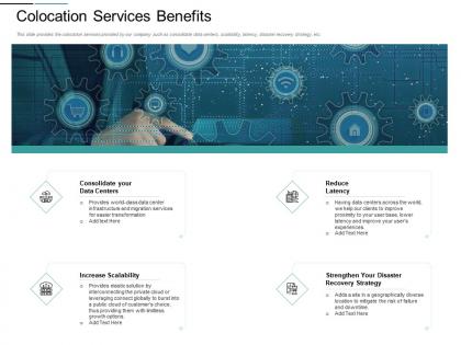 Colocation services benefits burst into ppt powerpoint presentation ideas