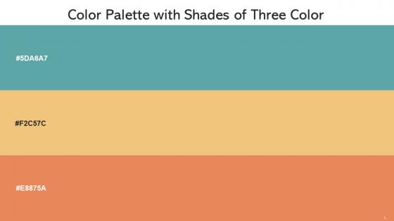 Color Palette With Five Shade Breaker Bay Golden Sand Burnt Sienna