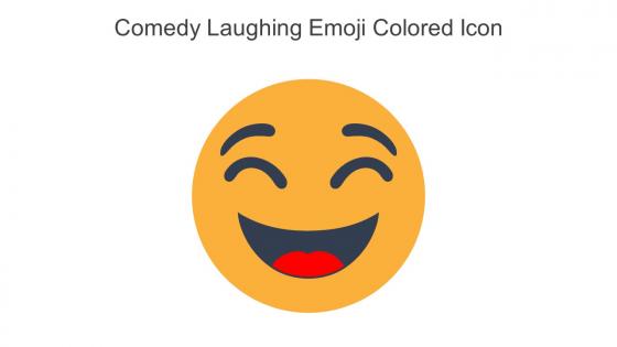 Comedy Laughing Emoji Colored Icon In Powerpoint Pptx Png And Editable Eps Format