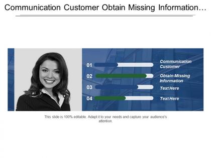 Communication customer obtain missing information ensure quality engineering process