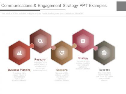 Communications and engagement strategy ppt examples