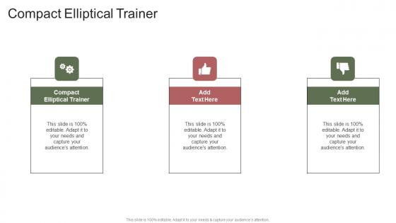 Compact Elliptical Trainer In Powerpoint And Google Slides Cpb