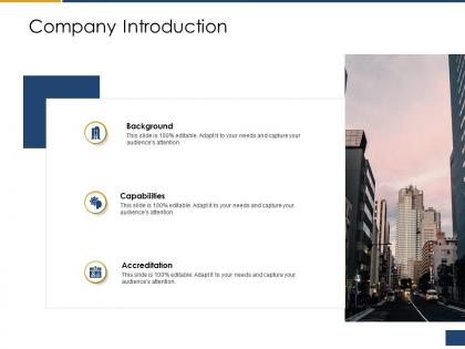 Company introduction process of requirements management ppt slides