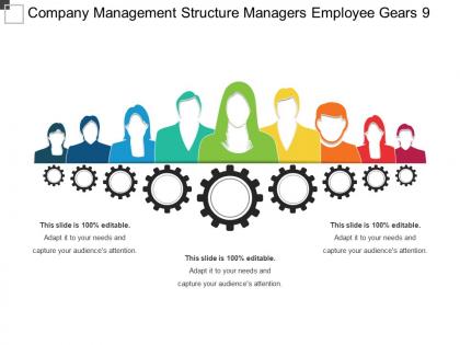 Company management structure managers employee gears 9