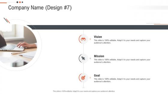 Company name design goal business objectives future position statements ppt introduction