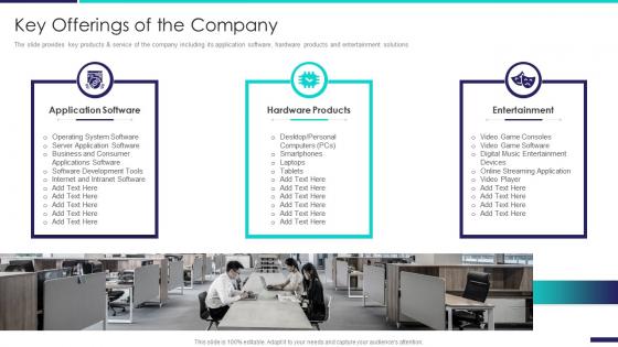 Company profile information technology company key offerings of the company