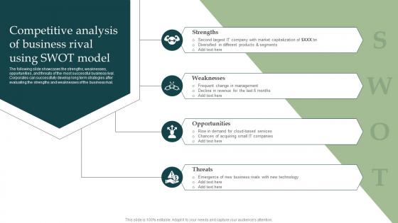 Competitive Analysis Of Business Rival Using Information Technology Industry Forecast MKT SS V