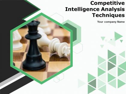 Competitive Intelligence Analysis Techniques Powerpoint Presentation Slides