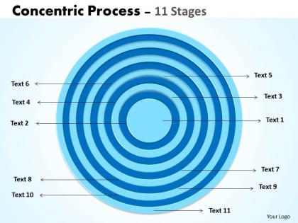 Concentric process 11 stages for business